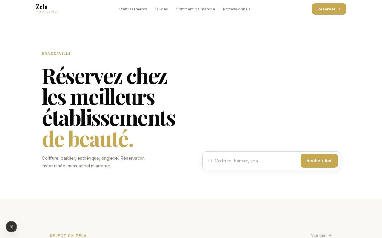 Capture d'écran Zela